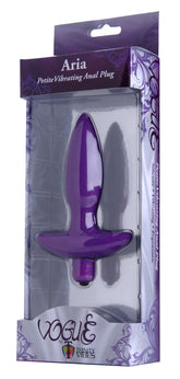 Aria Small Silicone Vibrating Anal Plug with Flared Base Butt Plugs - Vibrating